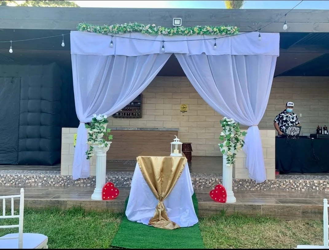 Montaje de celebración familiar y bautizo en La Granja VIP