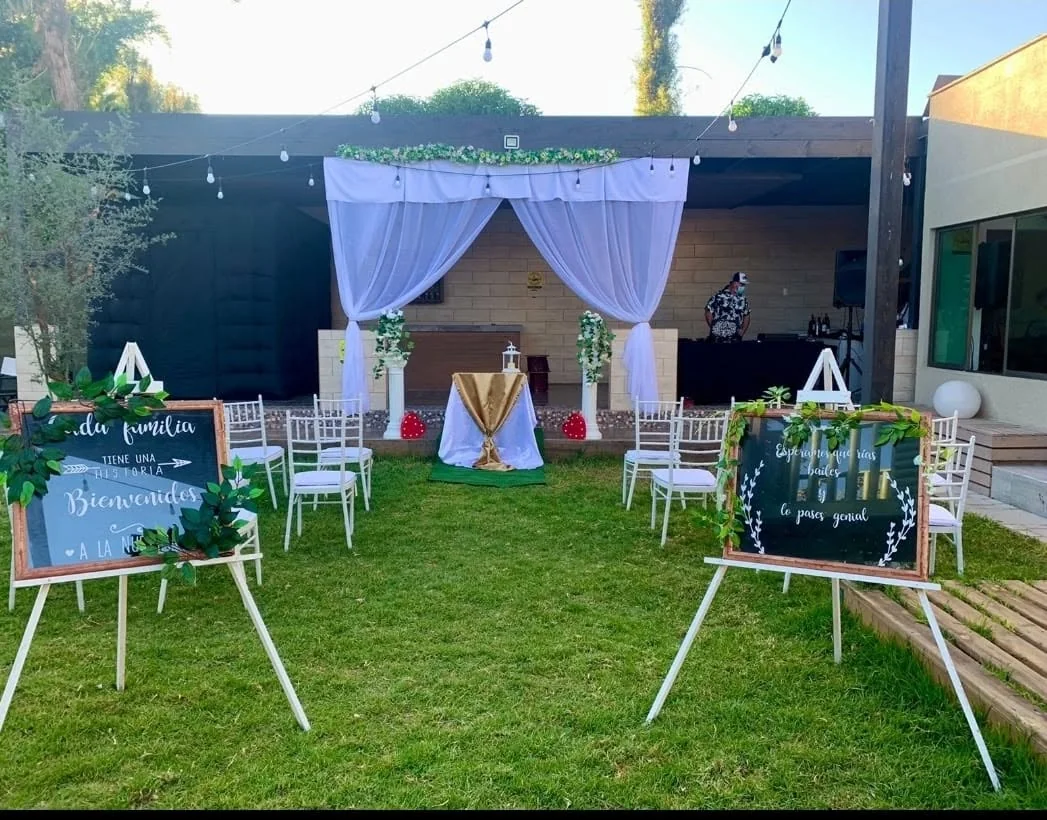 Ceremonia al aire libre preparada en La Granja VIP