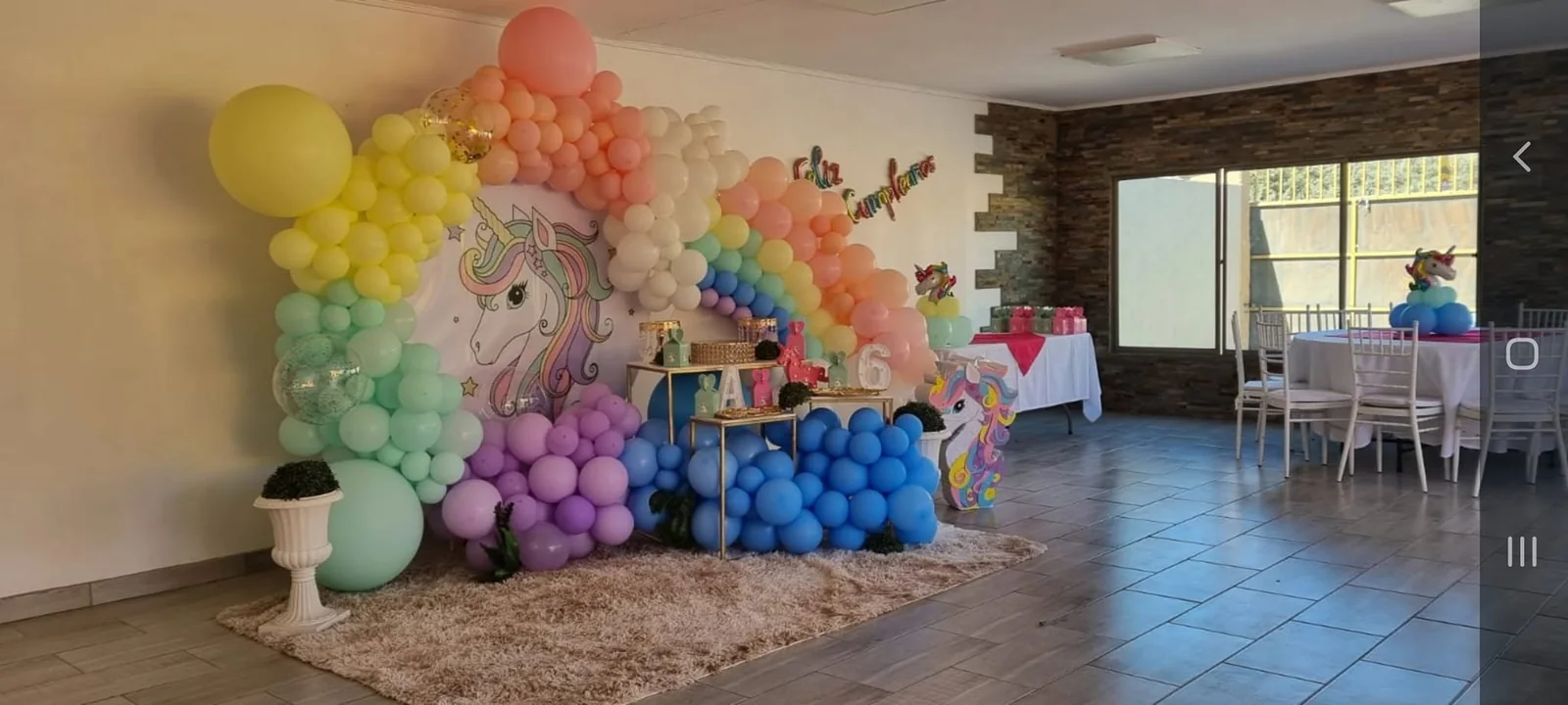Decoración infantil temática unicornio
